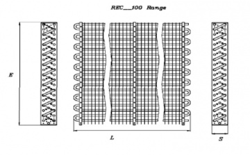 Vaporizator static 20 tevi REC 210100 (2100x128x972mm)